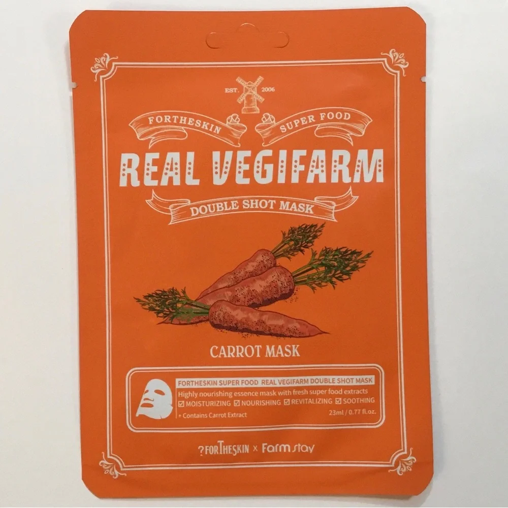 7 Assorted Real Vegifarm Double Shot Sheet Masks